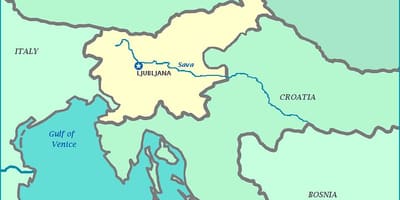 Ramani ya Kislovenia pwani