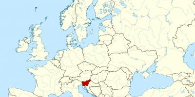 Slovenia eneo kwenye ramani ya dunia