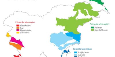 Ramani ya Slovenia mvinyo